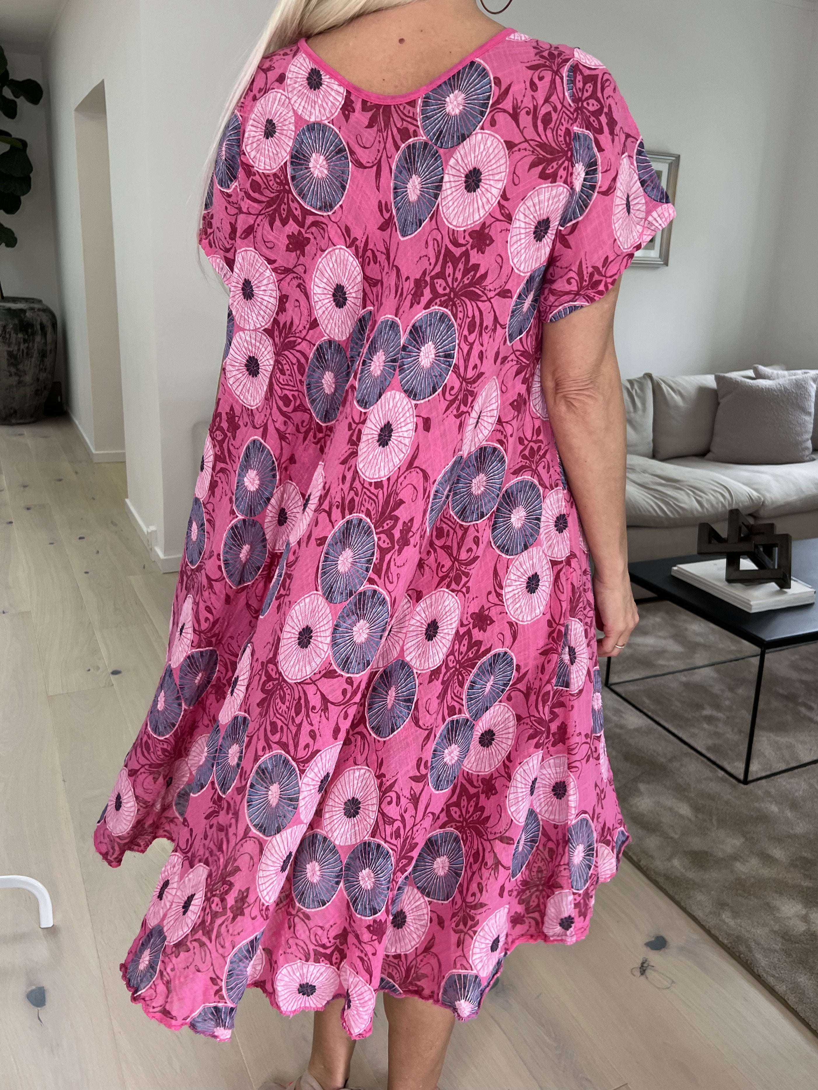 Delphine - Bomuldskjole med motiv